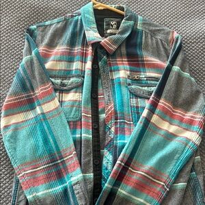 O'Neill Multicolor Plaid Short Sleeve Shirt